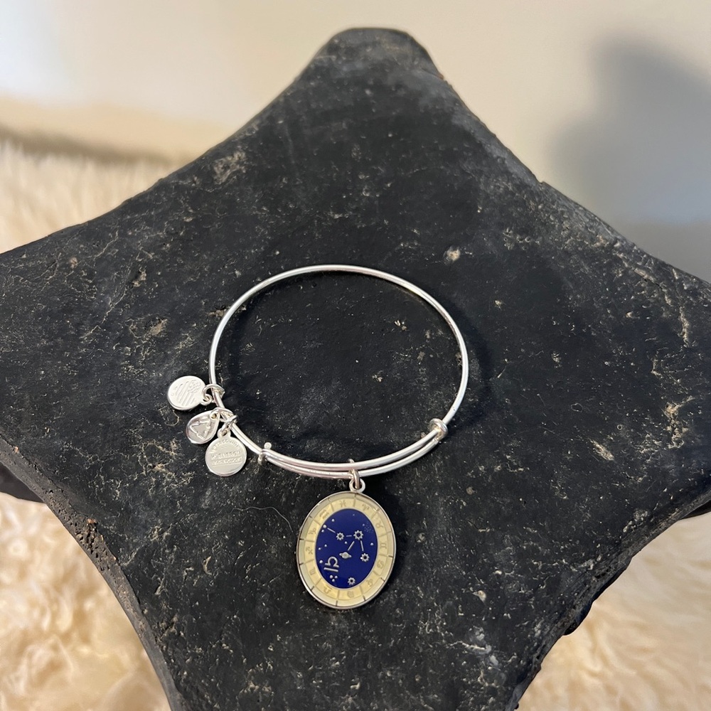 Alex and Ani Libra Celestial Wheel Zodiac Charm Bangle Bracelet